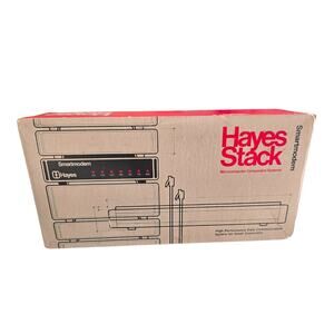 Hayes Stack Microcomputer Smartmodem BOX FOAM INSERT MANUAL ONLY NO MODEM